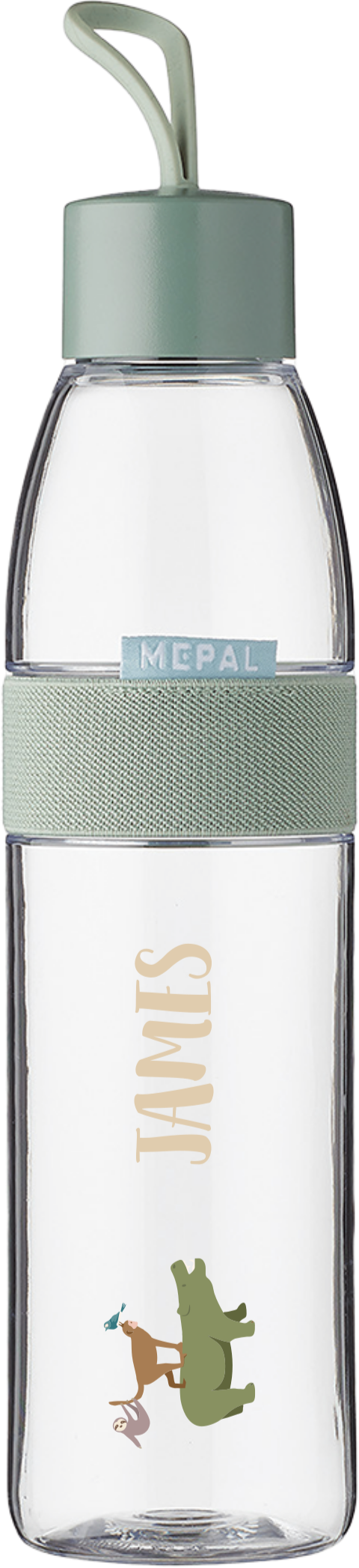Mepal waterfles Ellipse met naam en jungledieren