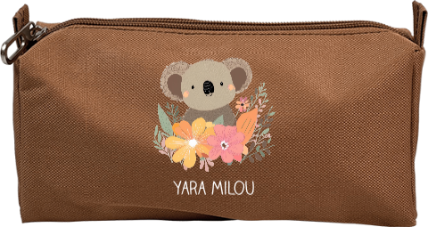Etui met naam en lieve koala