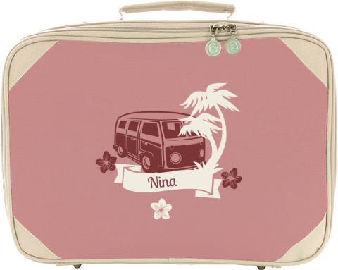 Koffertje met naam en bus