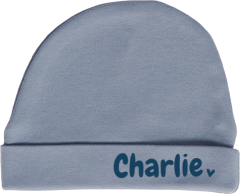 Babymutsje met naam en hartje