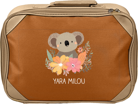 Koffertje met naam en lieve koala