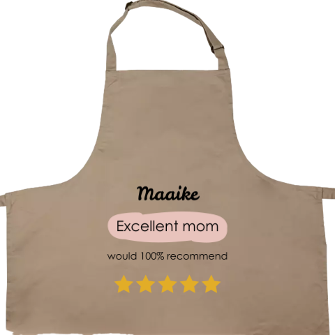 Kookschort volwassenen met naam, review mama en sterren