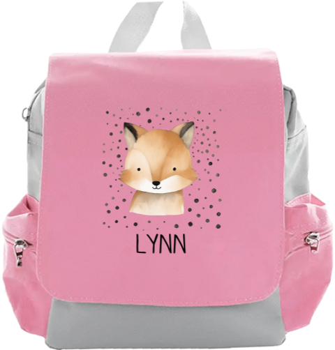 Rugzakje met naam en vosje