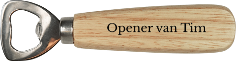 Flesopener met naam