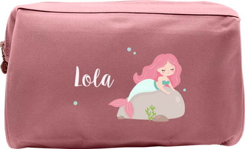 Toilettas met zeemeermin en naam