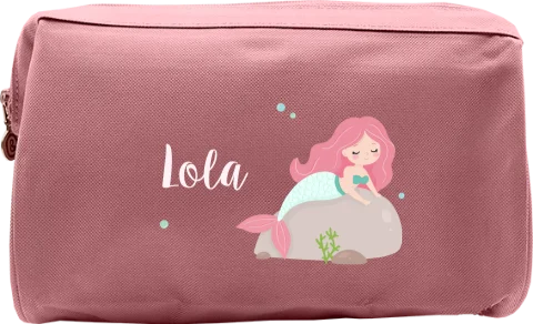 Toilettas met zeemeermin en naam