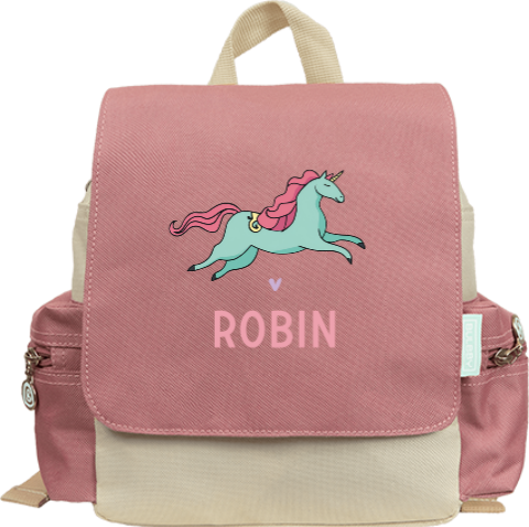 Rugzakje met unicorn en naam