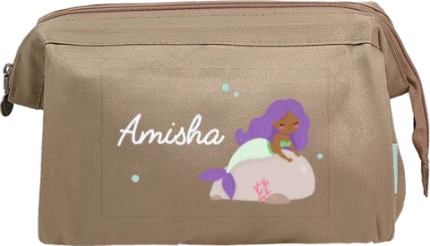 Toilettas met naam en zeemeermin