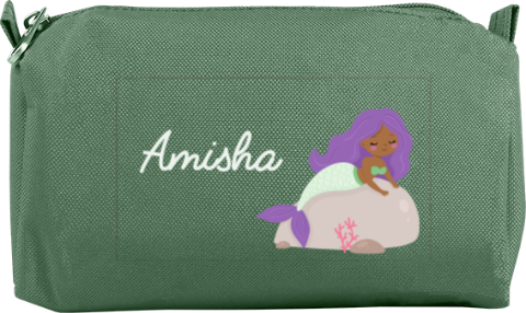 Etui met naam en zeemeermin