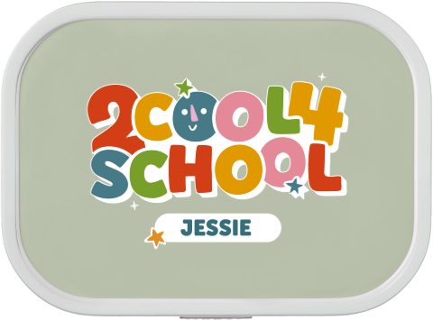 Mepal broodtrommel Campus met kleurrijke tekst