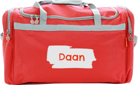 Sporttas met naam