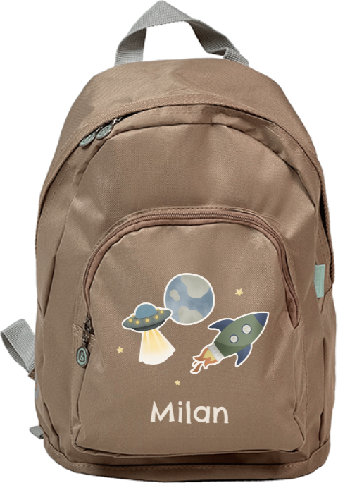 Junior rugzak met heelal thema en naam