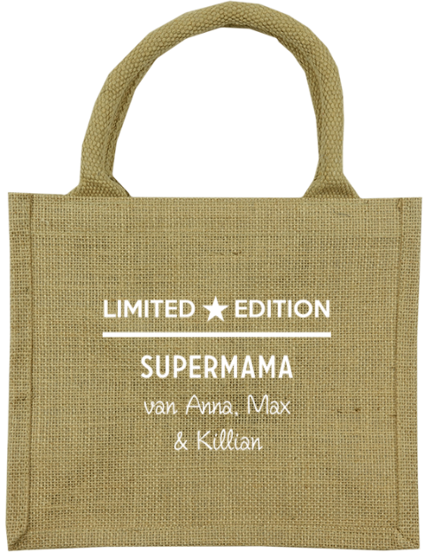 Jute tas met naam - speciale editie
