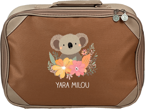Koffertje met naam en lieve koala