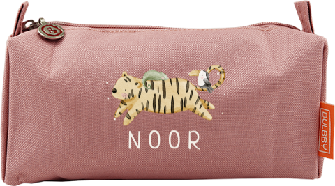 Avontuulijke etui met dieren en naam