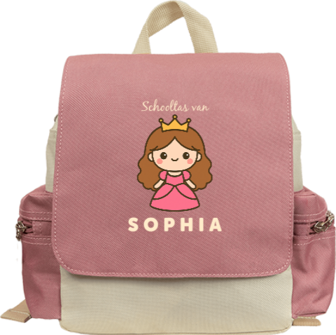 Rugzakje met naam en prinses