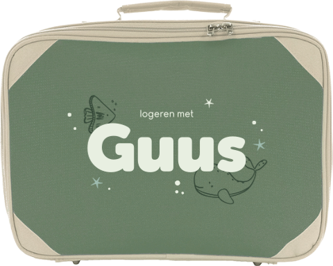 Koffertje met naam en zeedieren