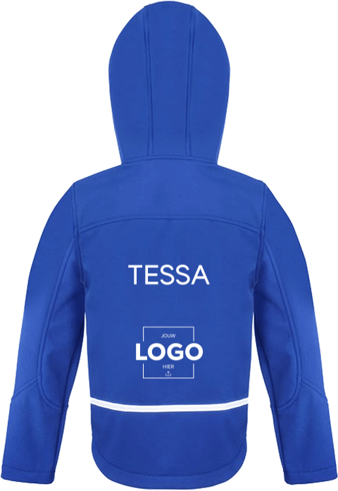 Softshell jack met naam en logo