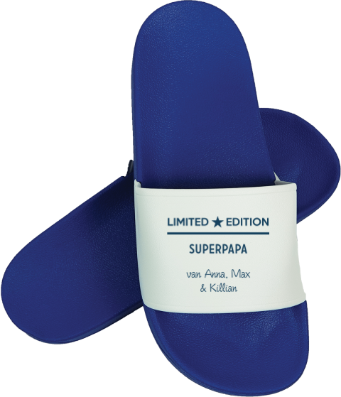 Badslippers met naam speciale editie