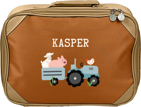 Koffertje met naam en boerderijthema