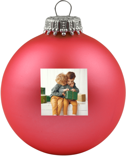 Kerstbal met foto