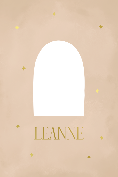 Geboortekaartje doorkijkje savanne