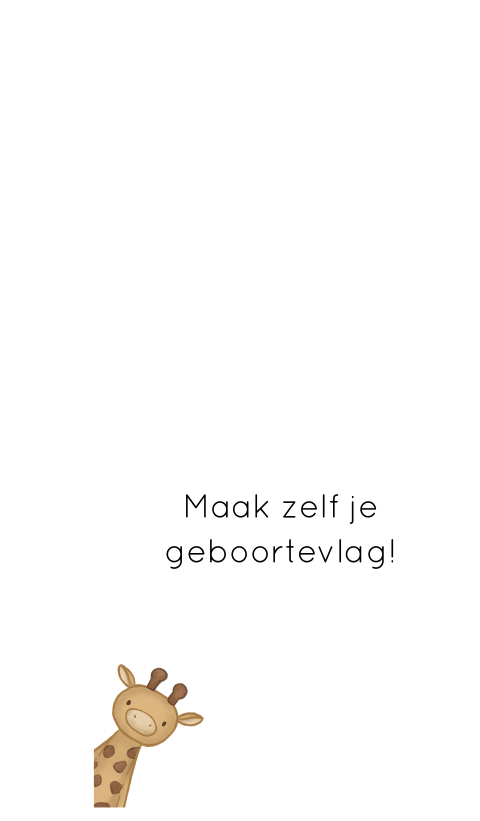 geboortevlag zelf maken