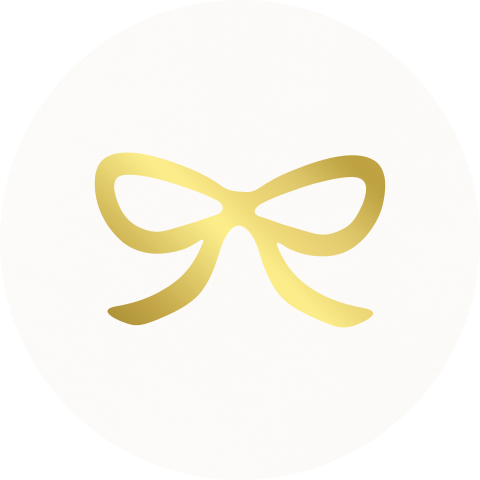 Sluitzegel goud strikje