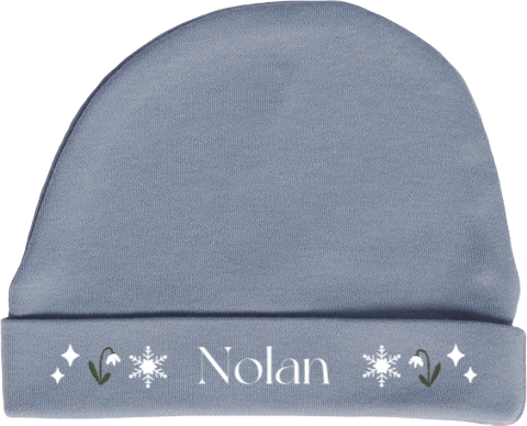 Mutsje met naam winter thema