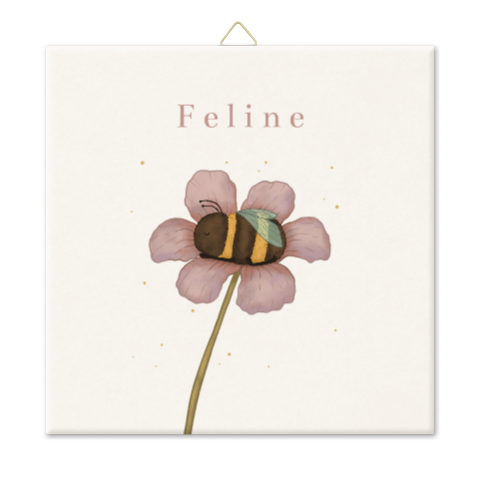 Tegeltje bij in bloemetje