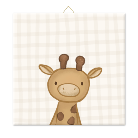 Tegeltje knuffel giraf