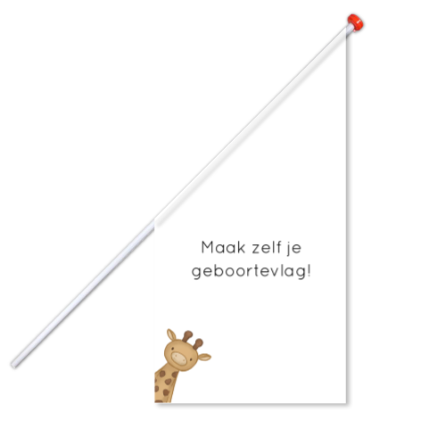 geboortevlag zelf maken