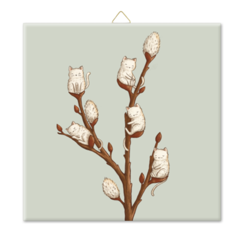 Tegeltje wilgenkatjes