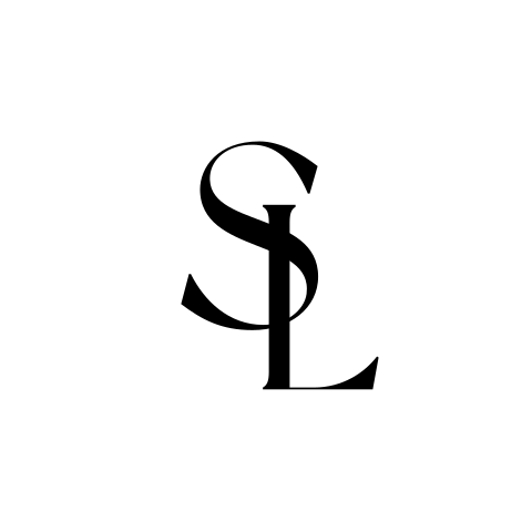 Sluitsticker met initialen zwart wit