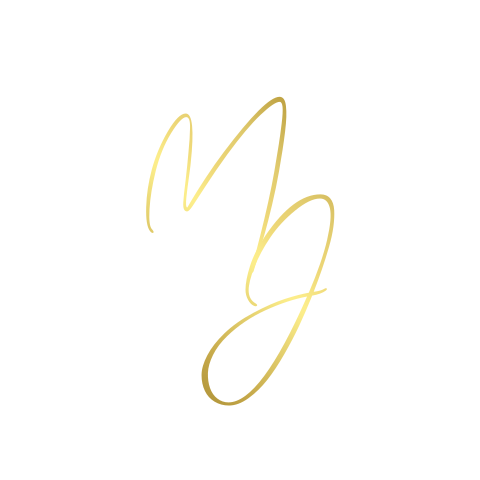 Sluitsticker wit met initialen goudfolie