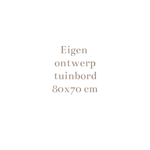 Tuinbord hartje 80x70 cm zelf ontwerpen