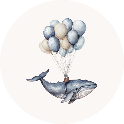 Sluitzegel walvis ballonnen
