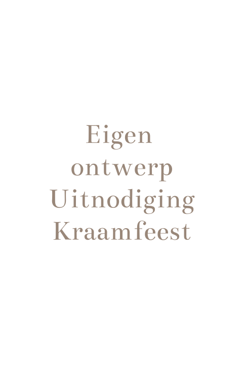 Kraamfeest kaartje zelf ontwerpen