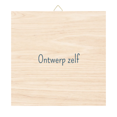 Houten tegel - ontwerp zelf