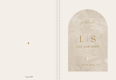 Gästebuch mit strukturiertem Bogen-Design - Textured Love