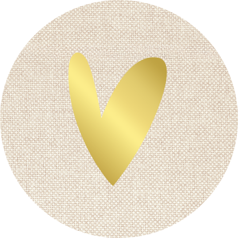 Siegel mit Goldfolie in Leinenoptik - Touch of Linen