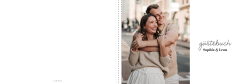 Gästebuch mit schlichtem Foto-Design - Harmonic Flow