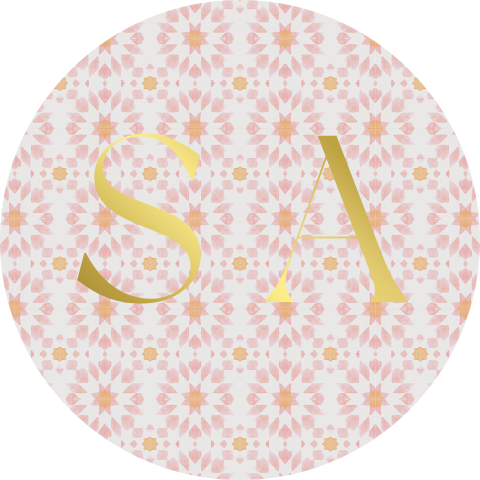 Siegel mit Kachelmuster und Goldfolie - La Dolce Vita