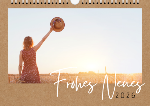 Kraft Look A4 Querformat