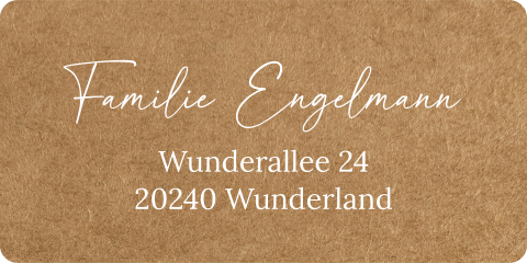 Pure Liebe Adressaufkleber