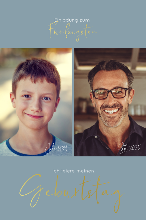 Zwei Bilder mit Datum