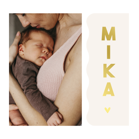 Lesezeichen mit Wellenrand