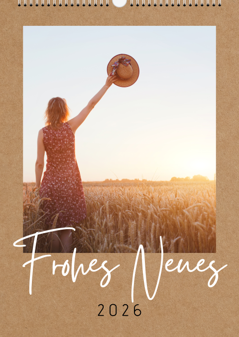 Kraft Look A3 Hochformat