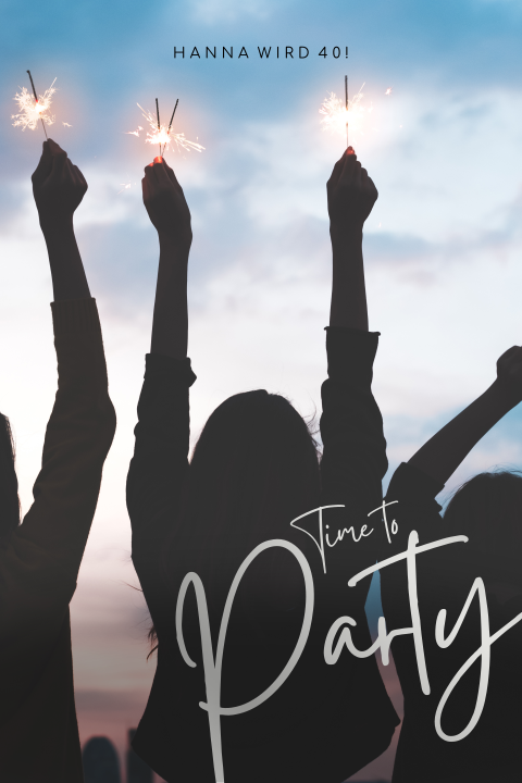 Einladungskarte 40. Geburtstag: Time to Party