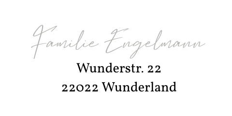 Edel - Adressaufkleber